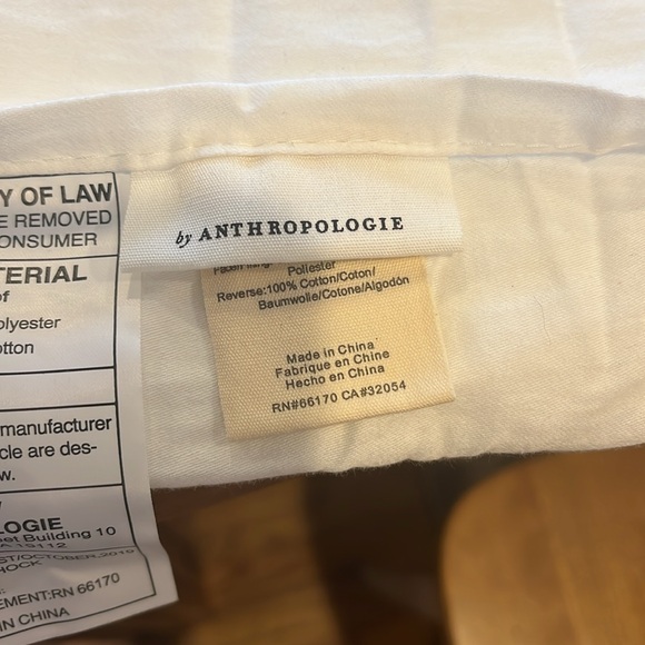 Anthropologie velvet Hollyhock king shams NWOT - Picture 5 of 6